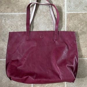 Under One Sky Red Large Reversible Purse